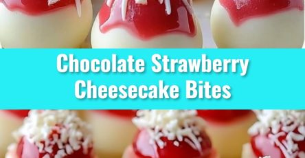 Chocolate Strawberry Cheesecake Bites