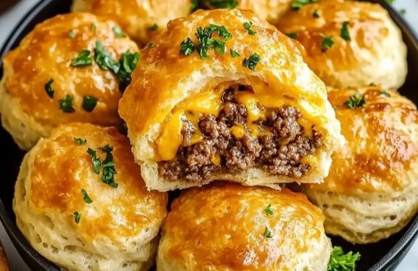Garlic Parmesan Cheeseburger Bombs