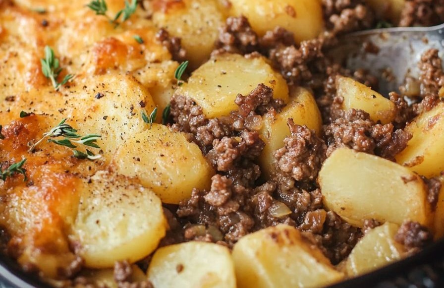 Hobo Casserole Rustic Ground Beef and Potato Bake