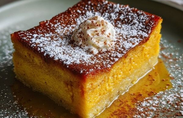 Pumpkin Magic Custard Cake