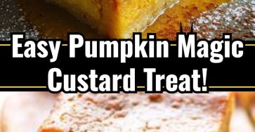 Pumpkin Magic Custard Cake