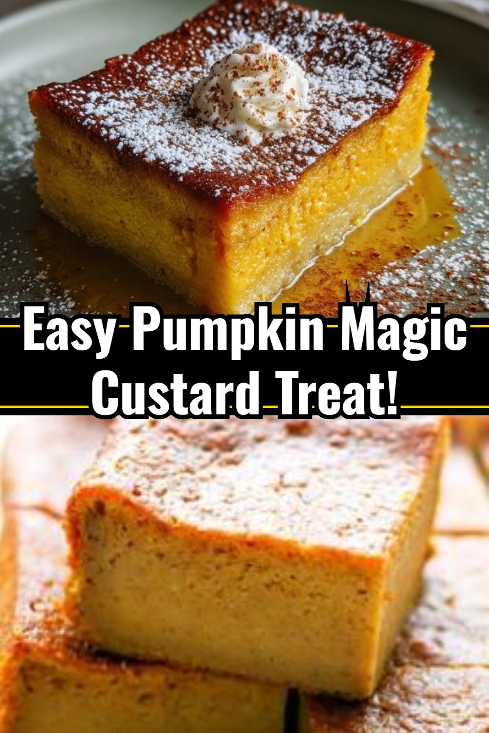 Pumpkin Magic Custard Cake