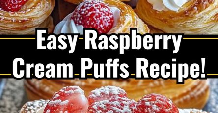 Raspberry Cream Puffs