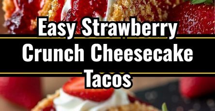 Strawberry Crunch Cheesecake Tacos