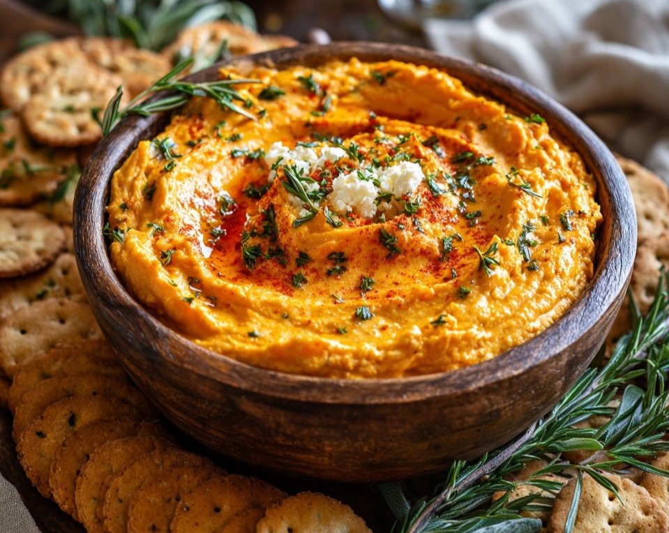 Autumn Entertaining Pumpkin Whipped Feta Dip