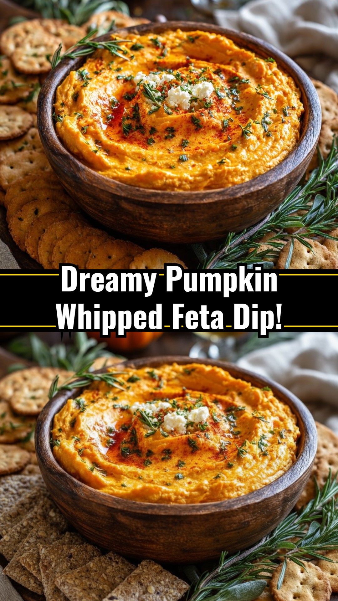 Autumn Entertaining Pumpkin Whipped Feta Dip