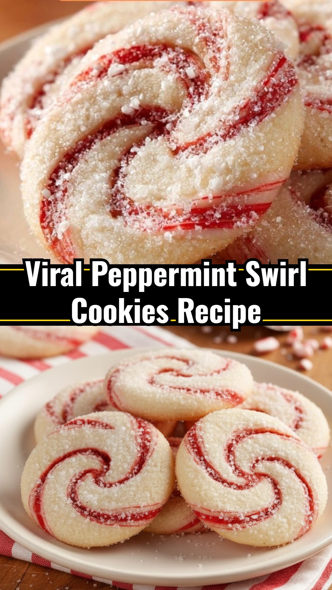 Cozy Peppermint Swirl Christmas Cookies