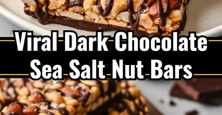 Delicious Homemade Dark Chocolate Sea Salt Nut Bars