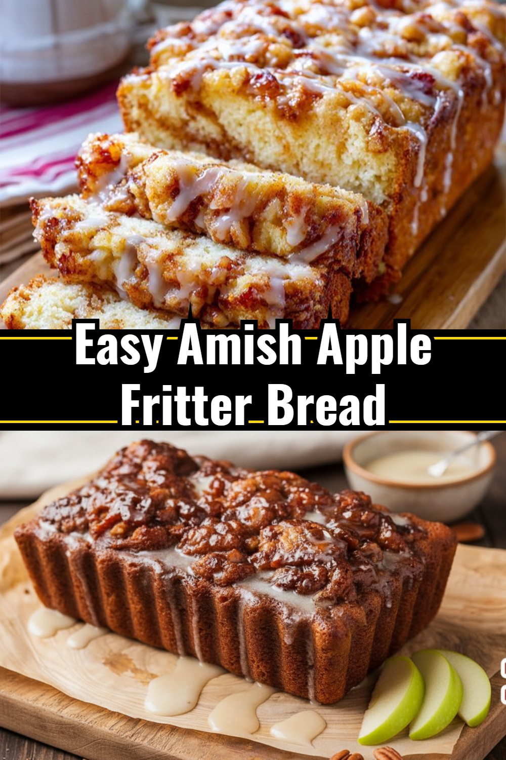 Easy Amish Apple Fritter Bread