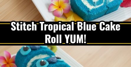 Easy Cute Stitch Inspired Tropical Blue Cake Roll