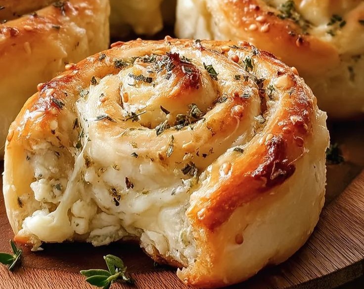 Easy Homemade Christmas Garlic Butter Dinner Rolls