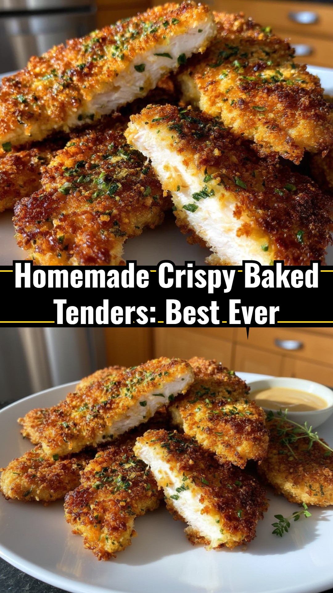 Easy Yummy Crispy Baked Chicken Tenders