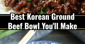 Fast Easy Korean Style Ground Beef Bowls