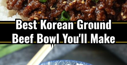 Fast Easy Korean Style Ground Beef Bowls