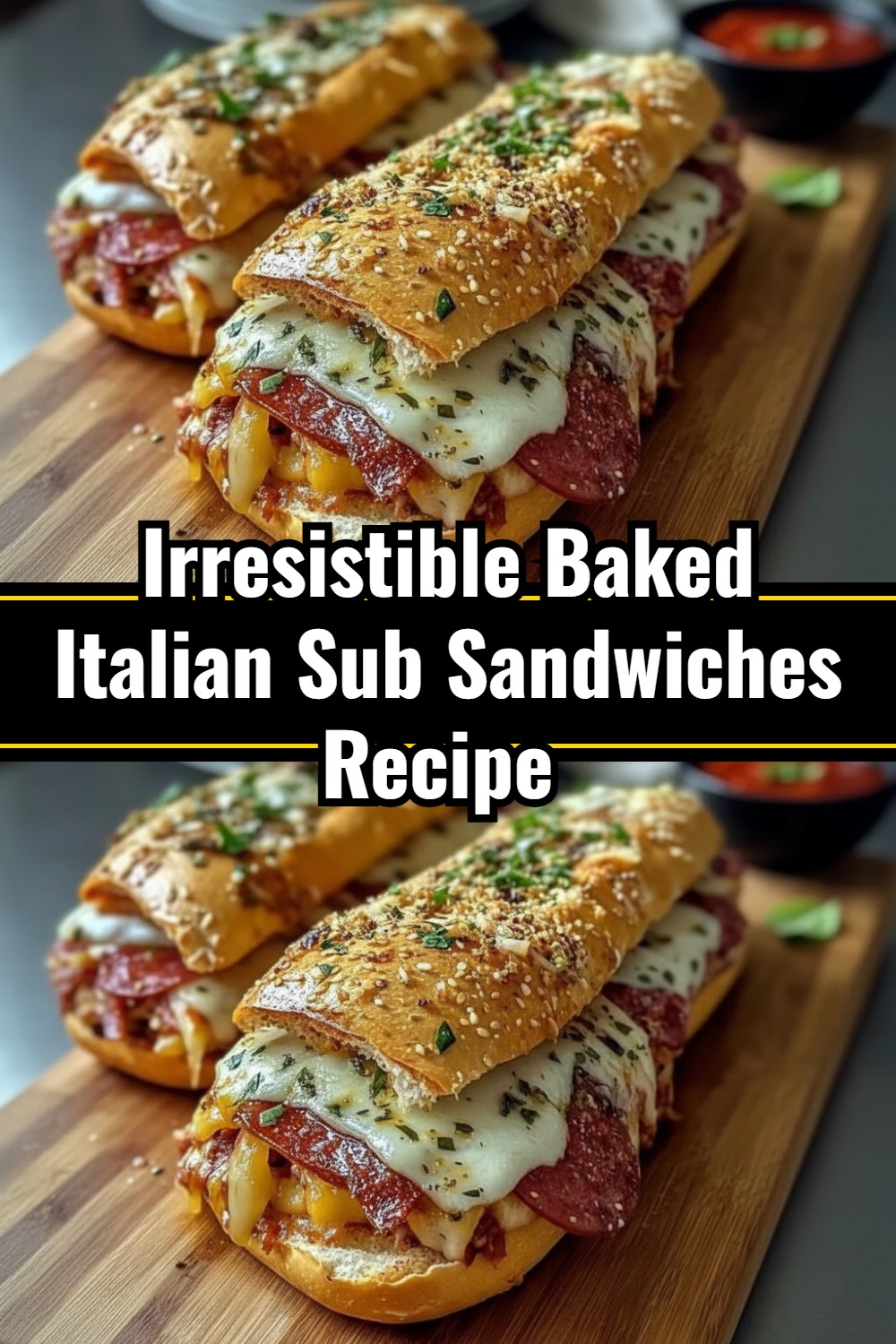 Irresistible Baked Italian Sub Sandwiches Recipe