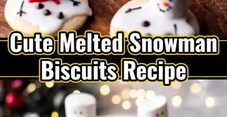 Small Town Christmas Melted Snowman Biscuits: Easy Holiday Fun
