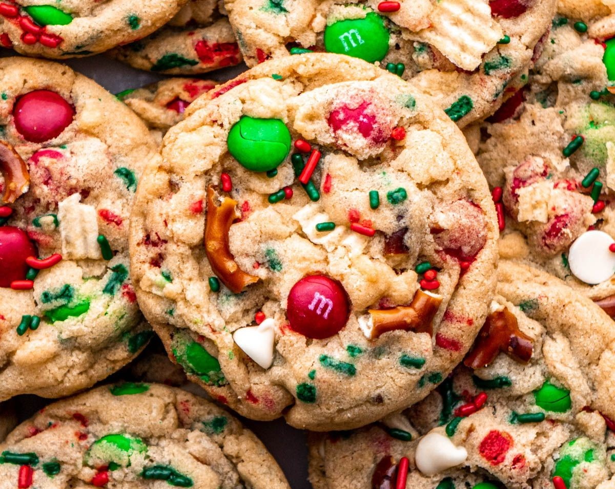 Small Town Chewy Christmas Kitchen Sink Cookies