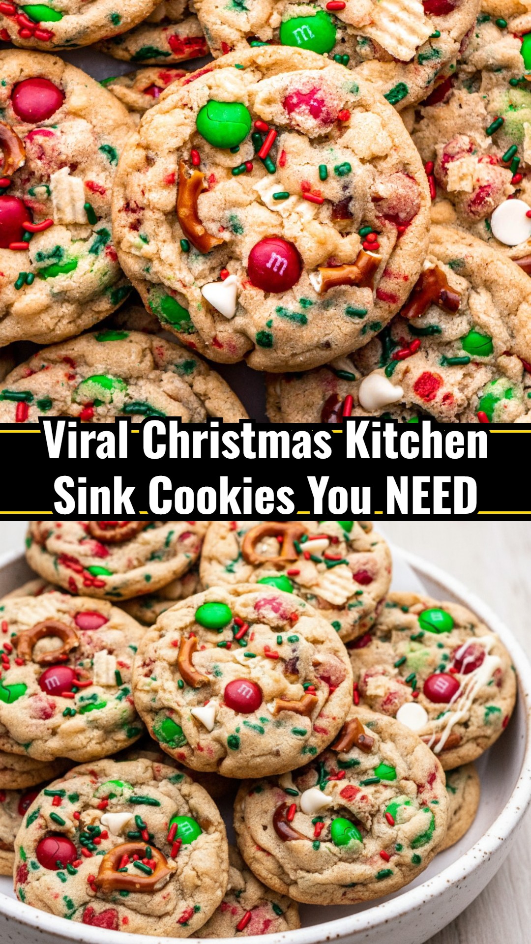 Small Town Chewy Christmas Kitchen Sink Cookies