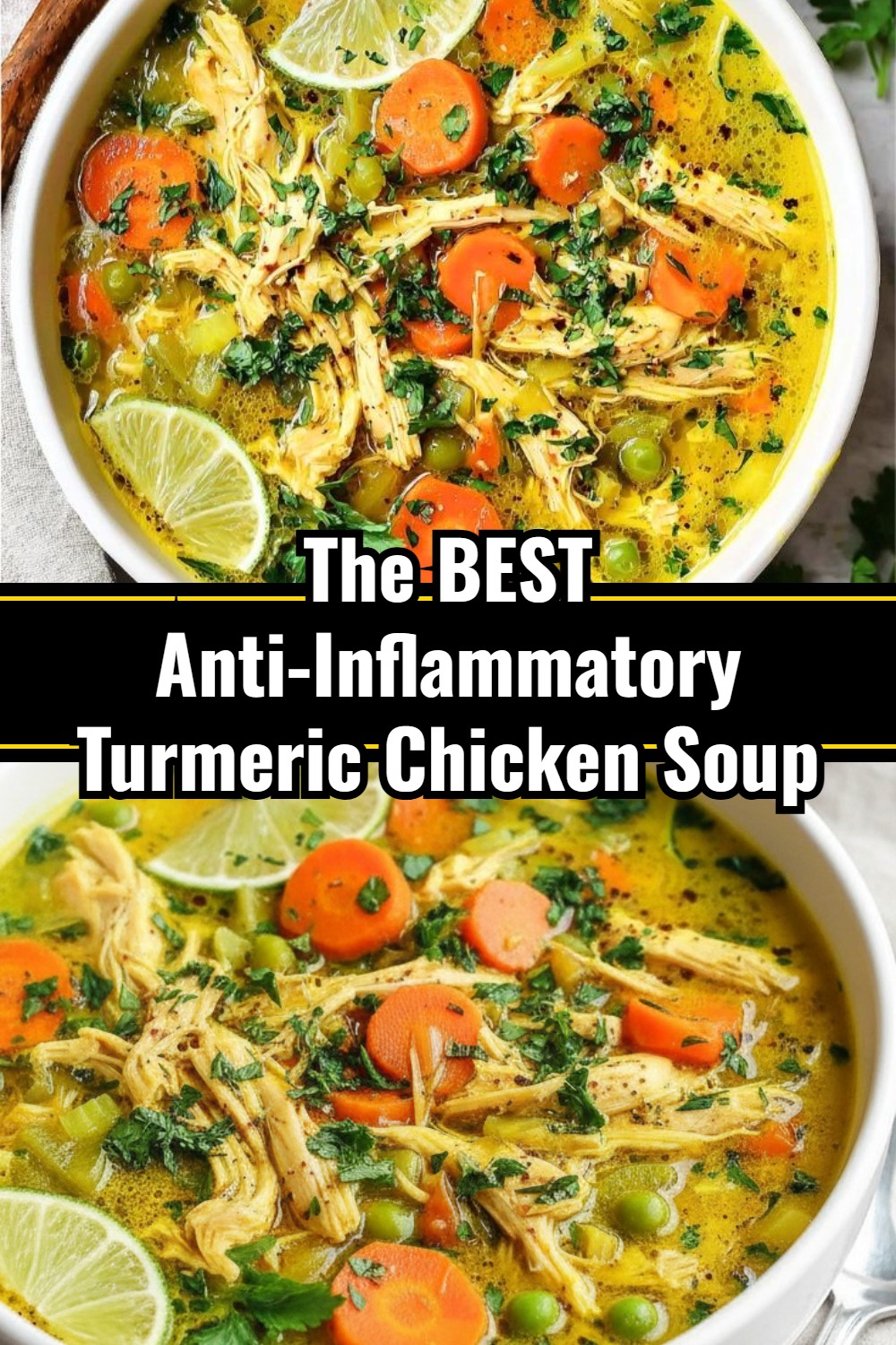 Small Town Kitchen's Easy & Healthy Anti-Inflammatory Turmeric Chicken Soup