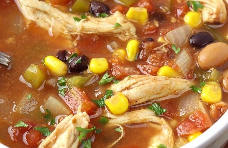Small Town Kitchen's Hearty & Easy Chicken Taco Soup