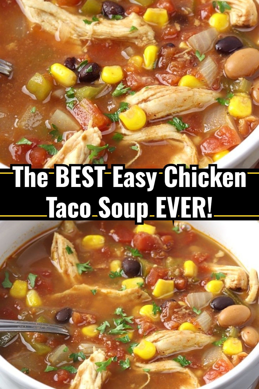 Small Town Kitchen's Hearty & Easy Chicken Taco Soup