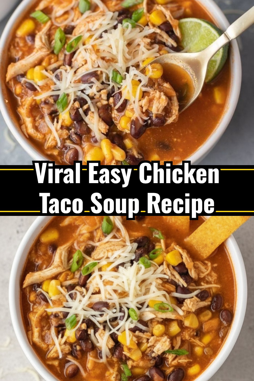 Small Town Kitchen's Quick & Easy 7-Can Chicken Taco Soup