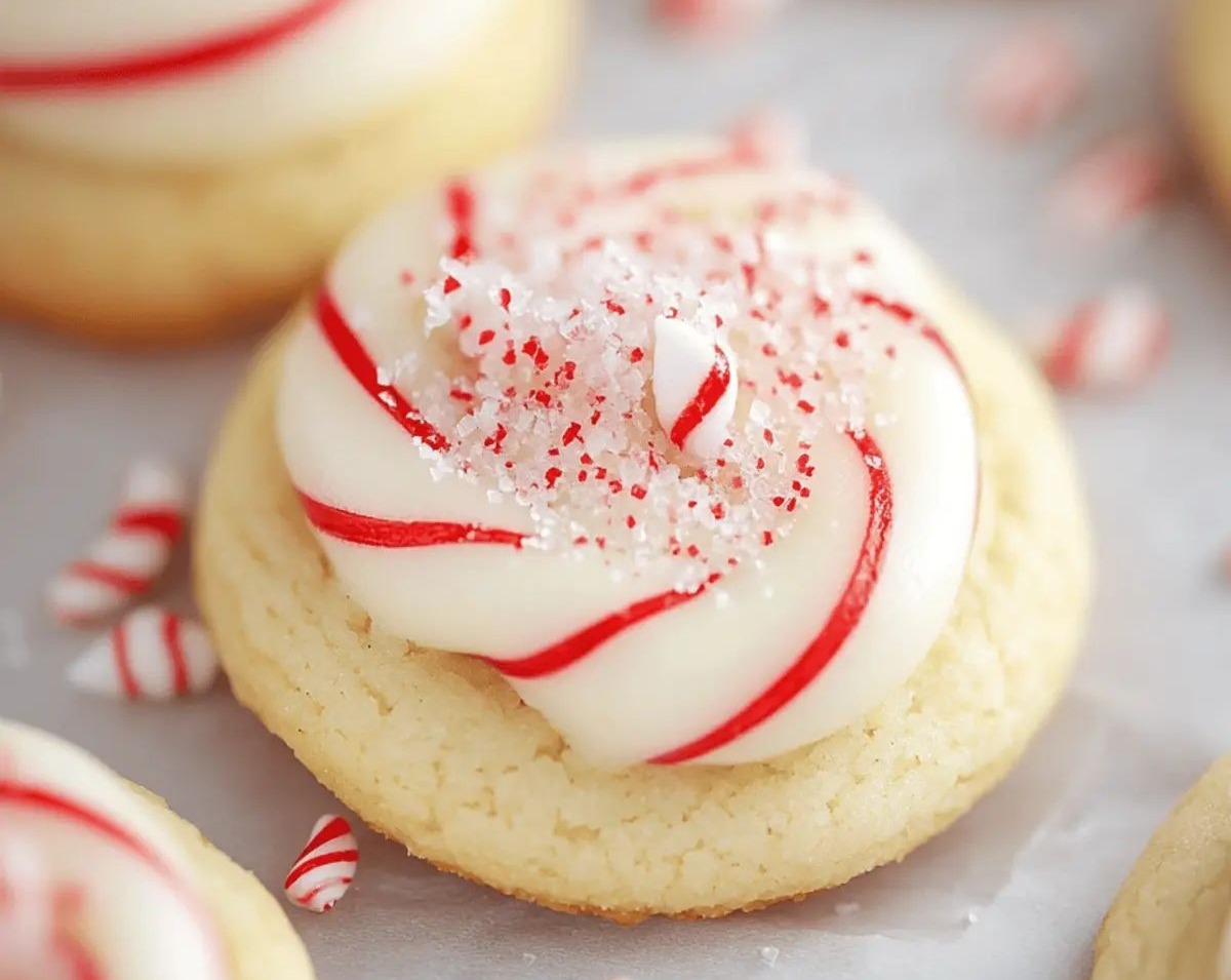 Small Town Peppermint Sugar Cookies for Christmas