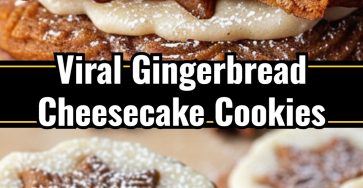 Soft Gingerbread Cheesecake Christmas Cookies