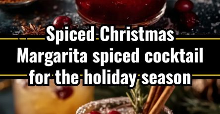 Spiced Christmas Margarita - A spiced cocktail for the holiday season