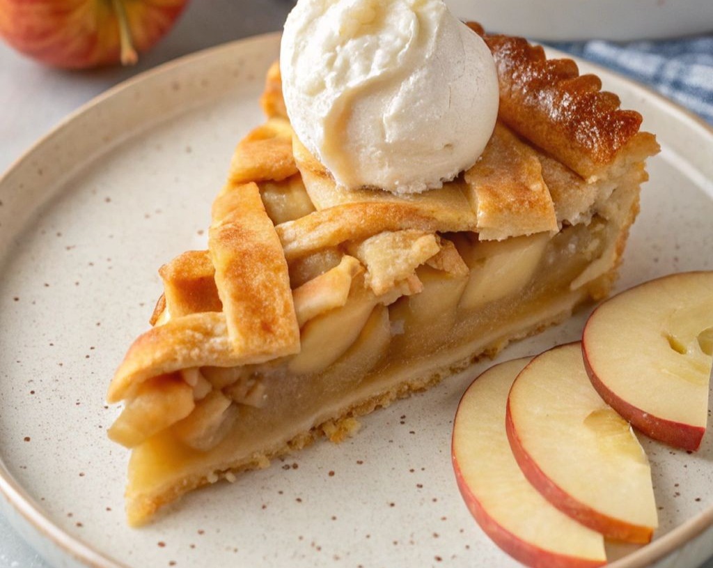 Sweet Fall Apple Pie With Three Kinds Of Apples