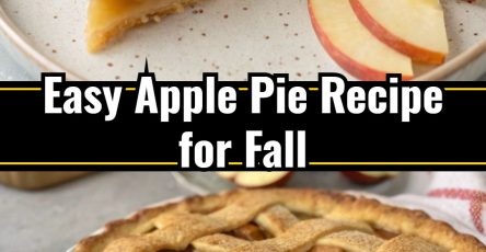 Sweet Fall Apple Pie With Three Kinds Of Apples