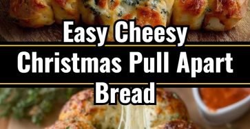Yummy Cheesy Christmas Tree Pull Apart Bread for Easy Party Appetizers