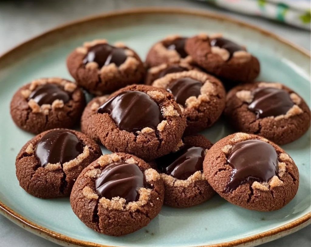 Cozy Chocolate Thumbprint Christmas Cookies: Dark Holiday Cocoa Treats overview