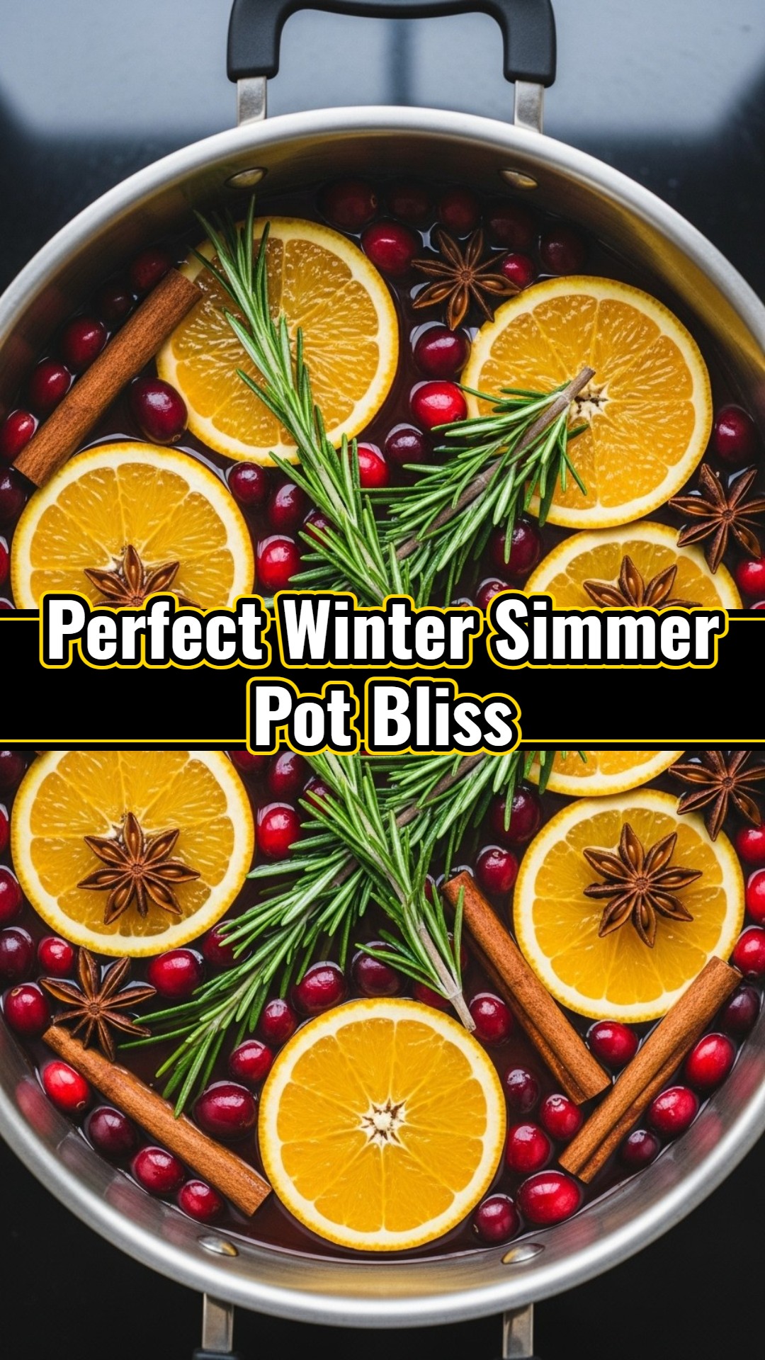 Cozy Cranberry Orange Stovetop Potpourri Simmer Pot