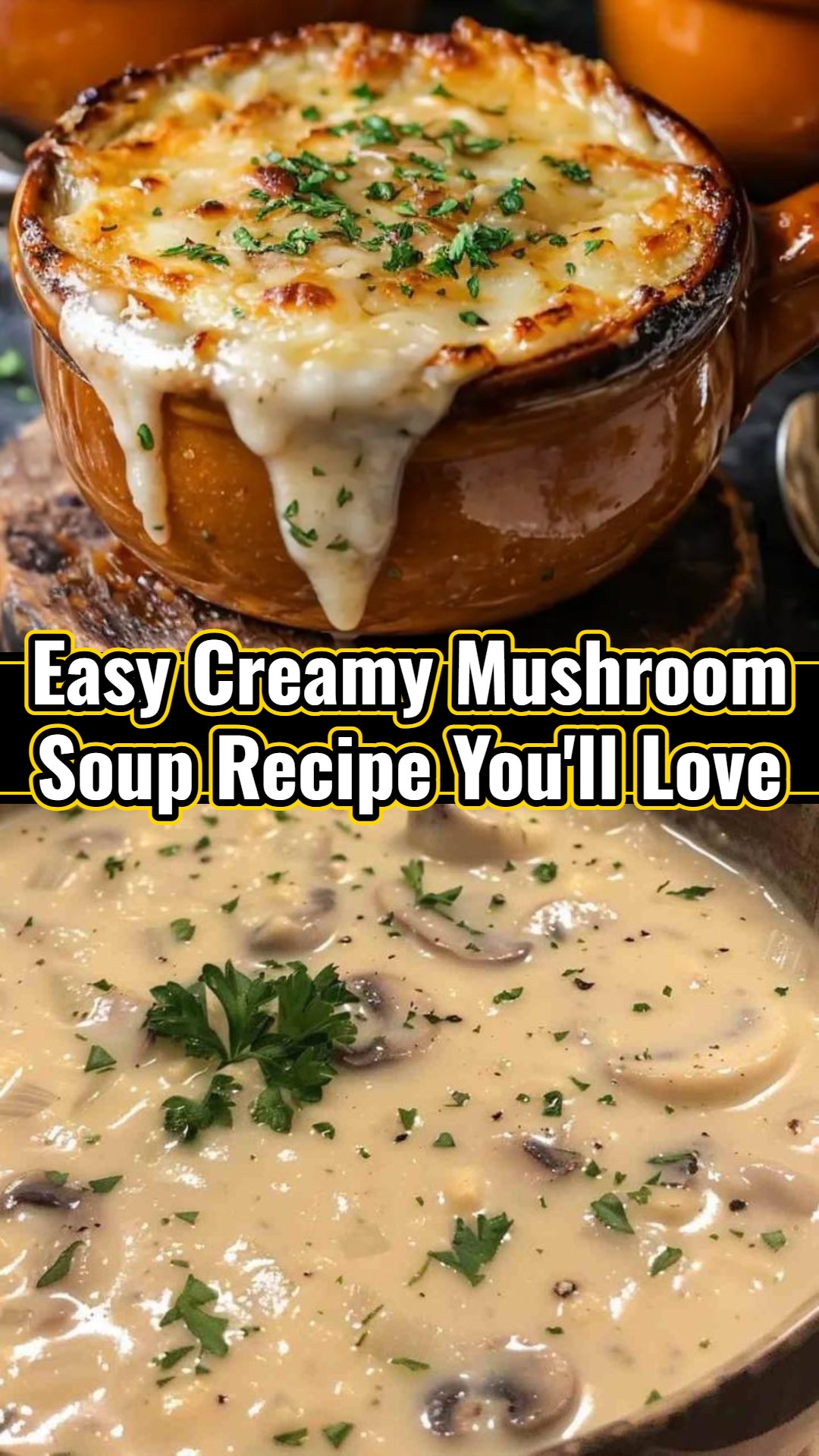 Earthy Autumn Creamy Mushroom Soup Recipe Inspiration