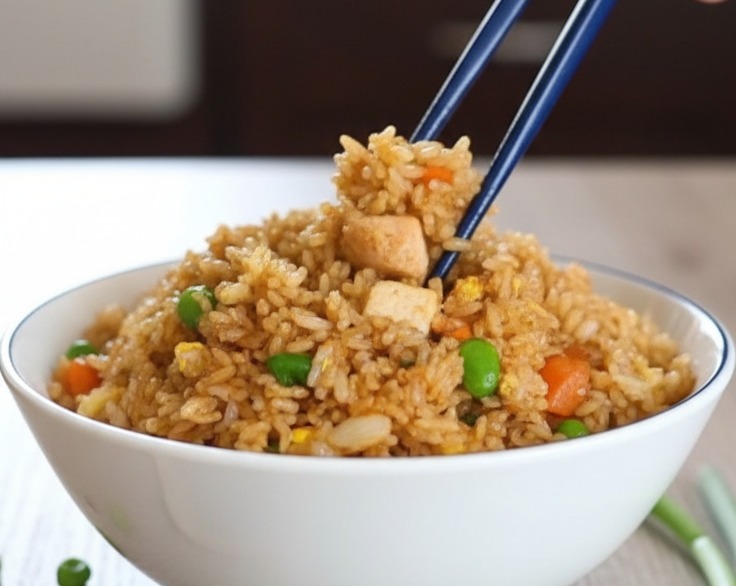 Easy Egg Fried Rice Just Like Chinese Takeout Rice Recipe serving