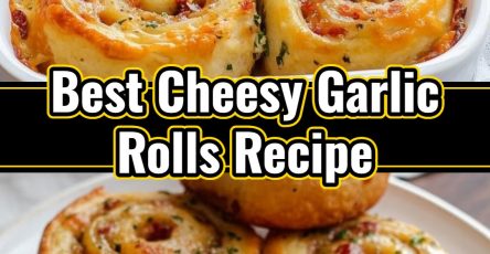 Easy Homemade Cheesy Garlic Bread Rolls Recipe