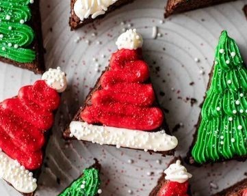 Easy Kid-Friendly Christmas Present Brownies Festive Gifts serving