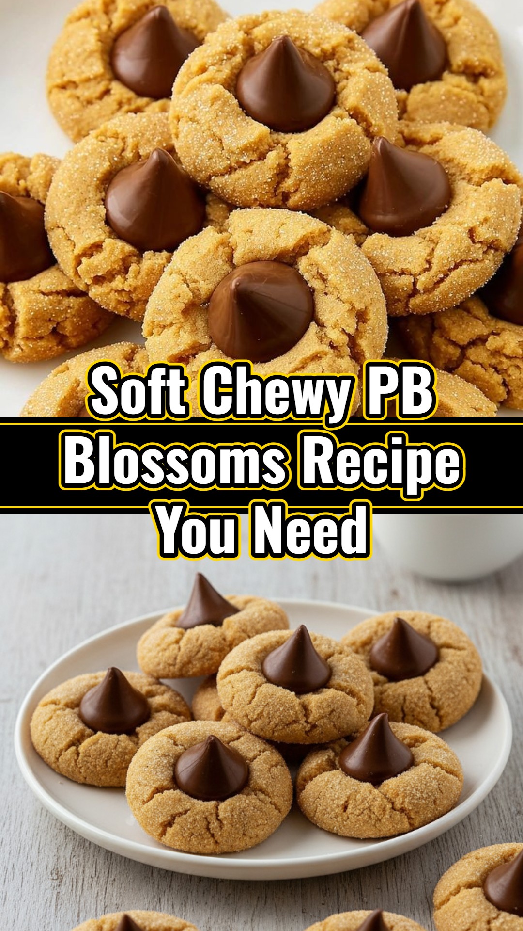 Easy Soft Chewy Peanut Butter Blossoms Best Original Christmas Cookies
