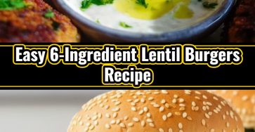 Hearty 6-Ingredient Lentil Burgers: Easy Vegetarian Recipe