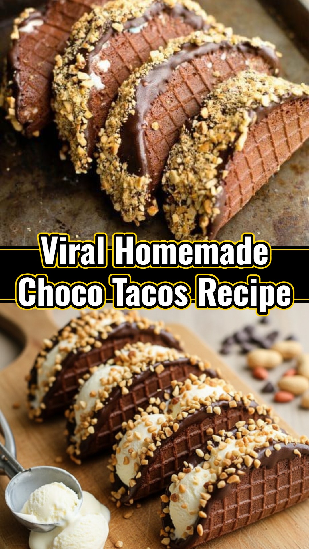 Master Chef Easy Homemade Choco Tacos Sweet Baked Snack