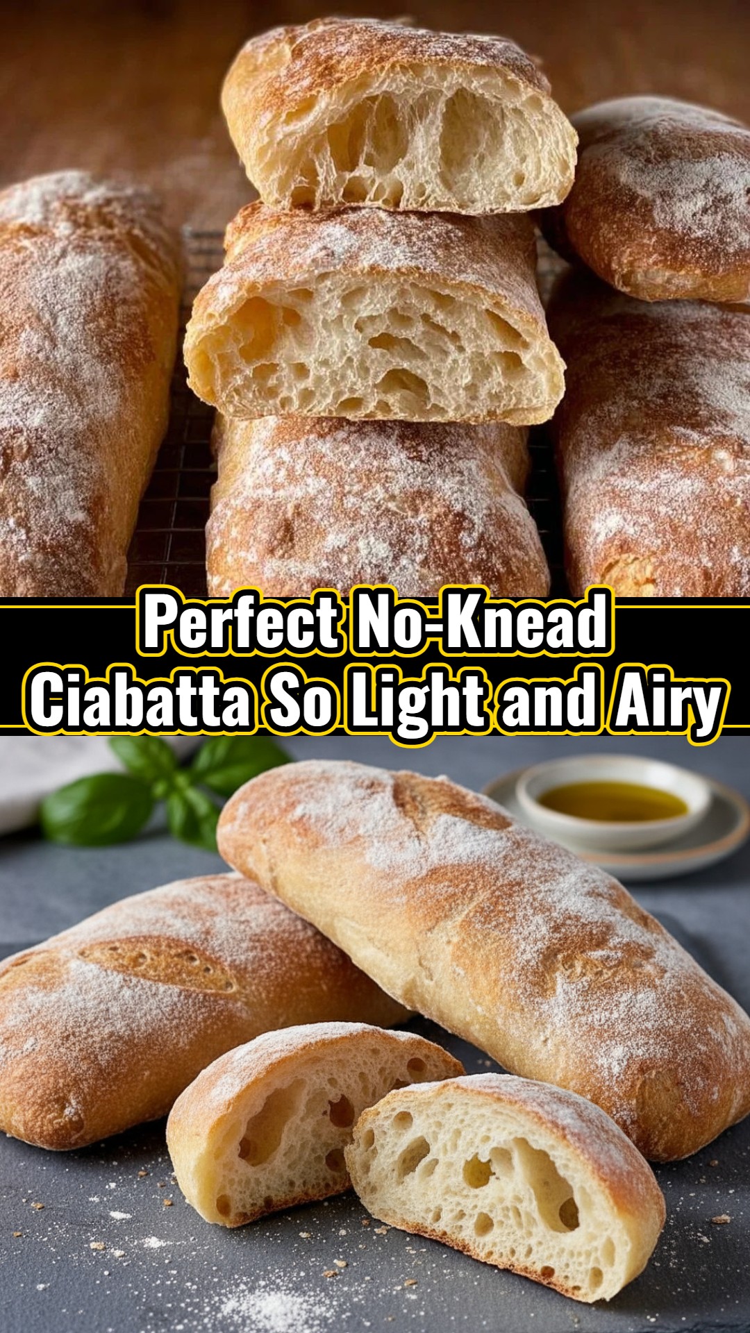 No-Knead Ciabatta: Easy Family Baking for Friday Supper Fun