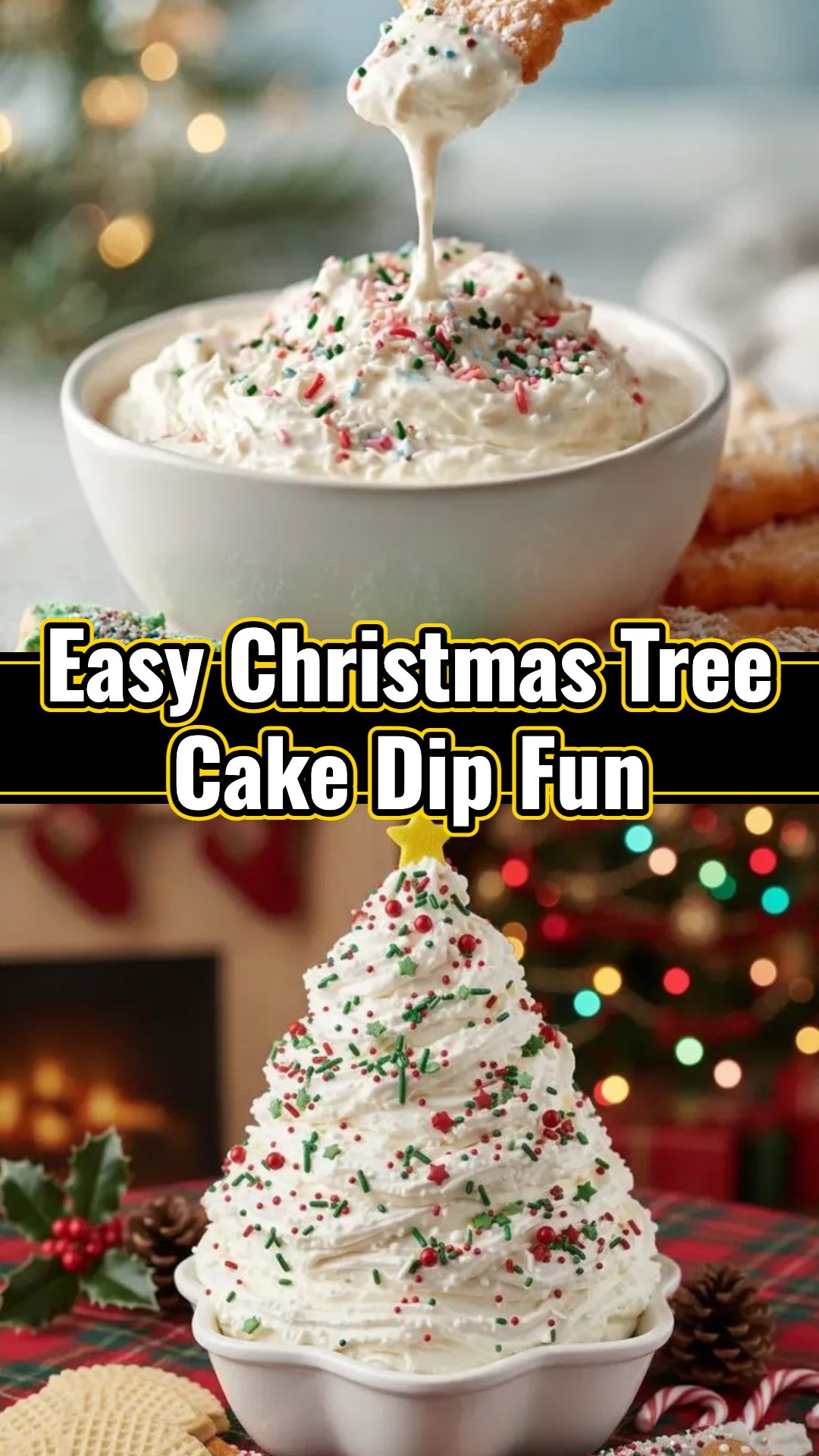 Our Favorite No Bake Christmas Tree Snack Cake Dip