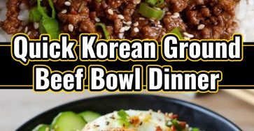 Quick Korean Ground Beef Bowl Easy Dinner Meal Prep