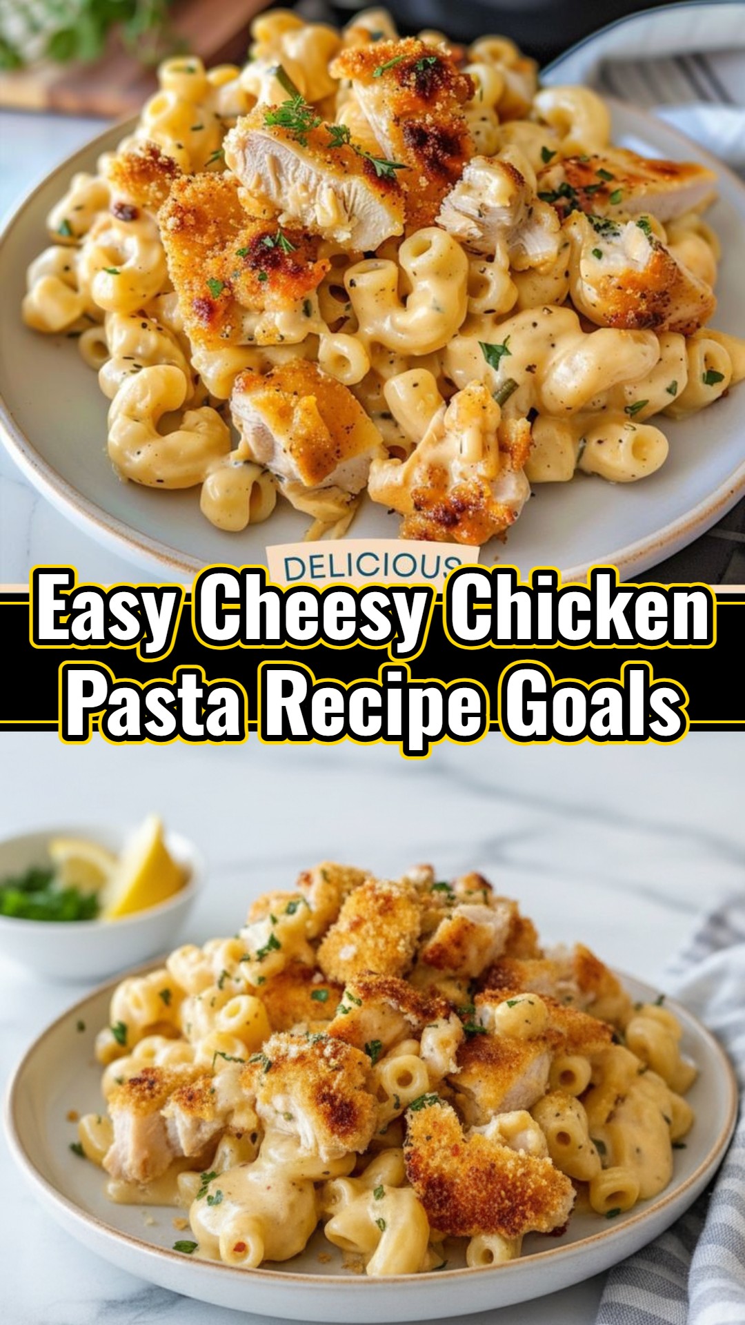 Small Town Cheesy Chicken Pasta: Easy Lunch & Dinner Recipe