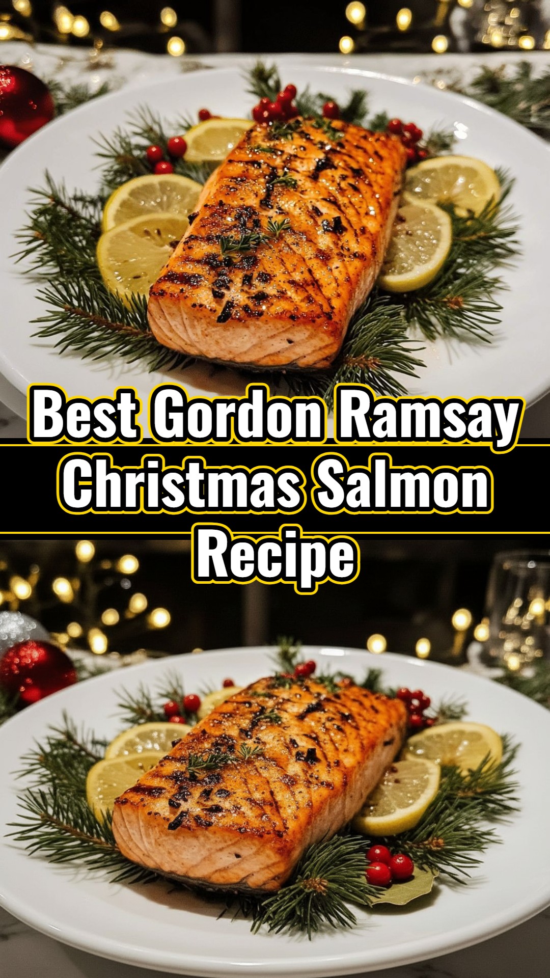 Small Town Christmas Salmon Dinner, Gordon Ramsay Style
