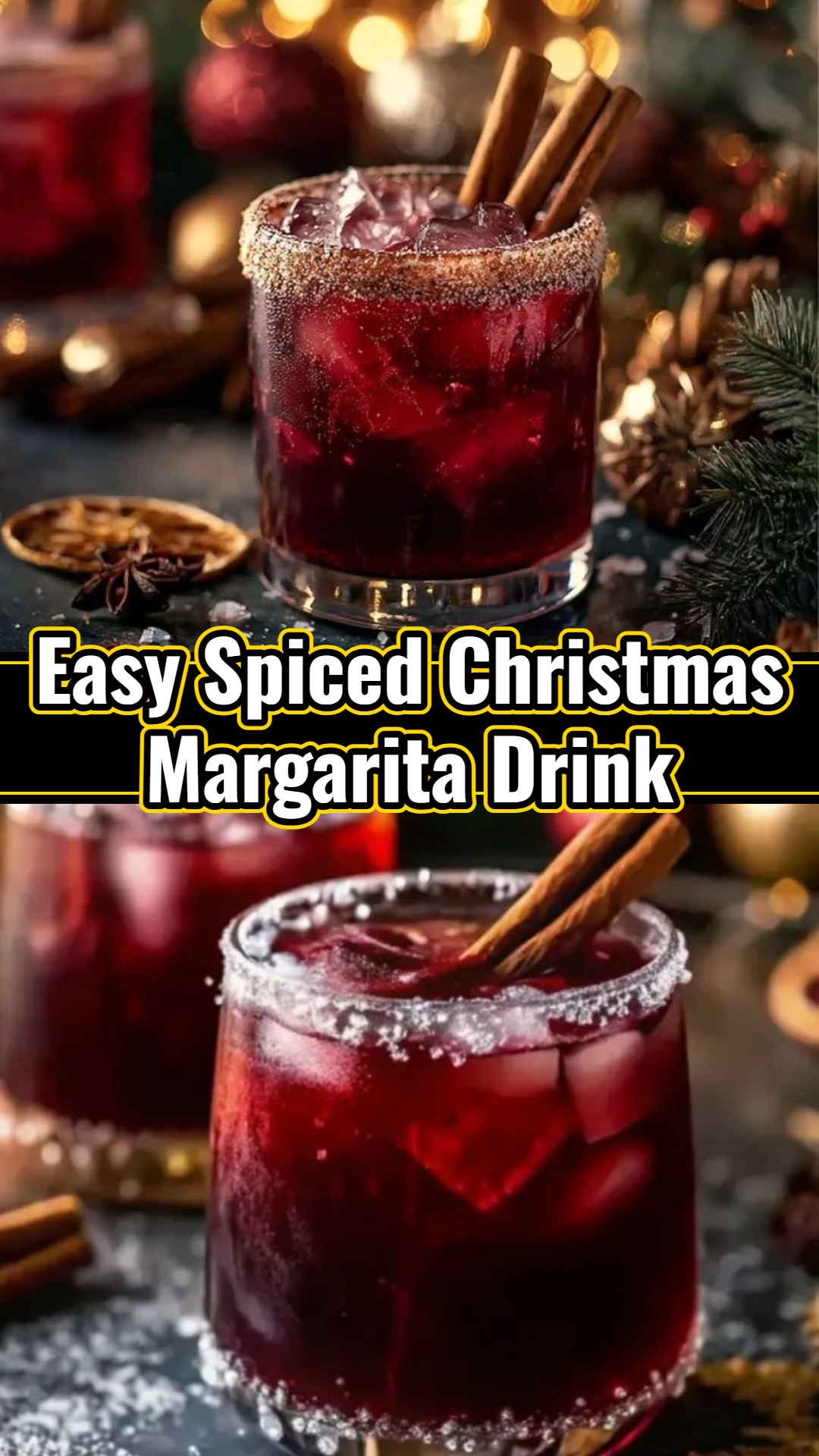 Spiced Christmas Margarita Festive Holiday Cocktail Recipes