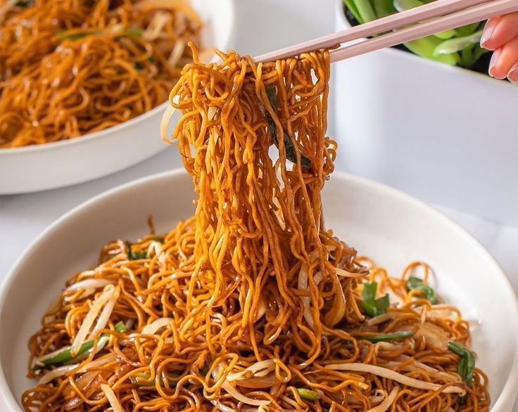 Yummy Cheesy Spicy Vegan Saucy Ramen Noodles overview