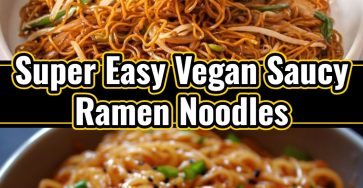 Yummy Cheesy Spicy Vegan Saucy Ramen Noodles