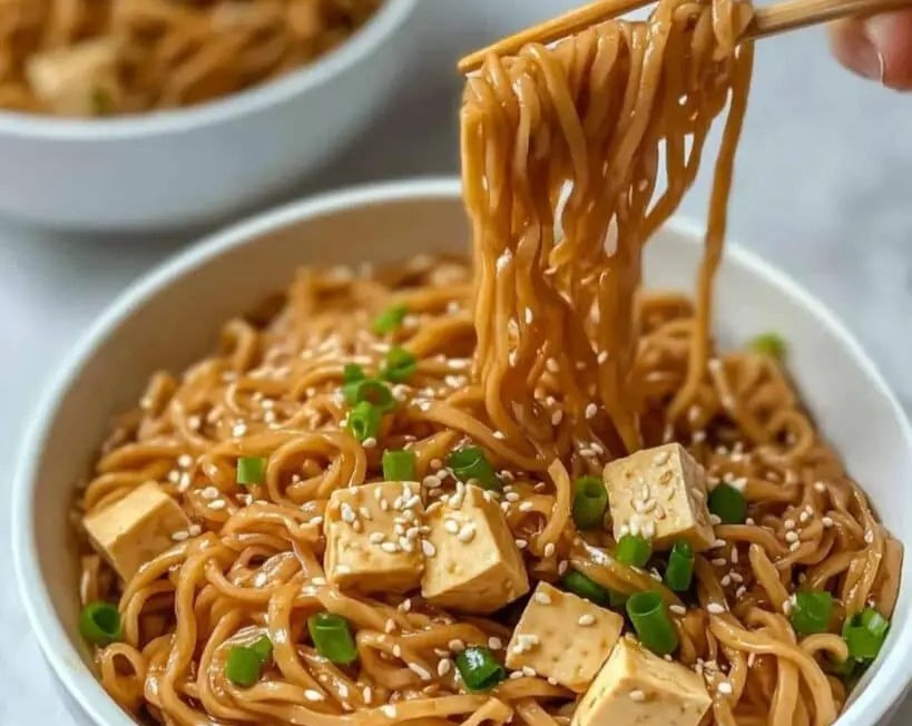 Yummy Easy Saucy Vegan Ramen Noodles Spicy Aesthetic overview